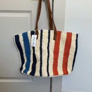 Rays for Days bag. Blue, orange & tan. NWT.